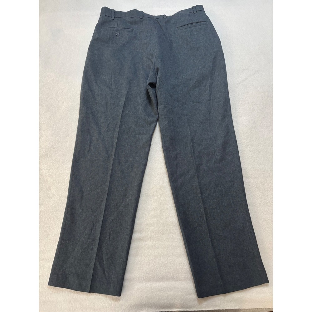 Levis Action Slacks Mens 40x32 Gray Vintage Flat Front Straight Leg Dress Pants - Picture 4 of 7